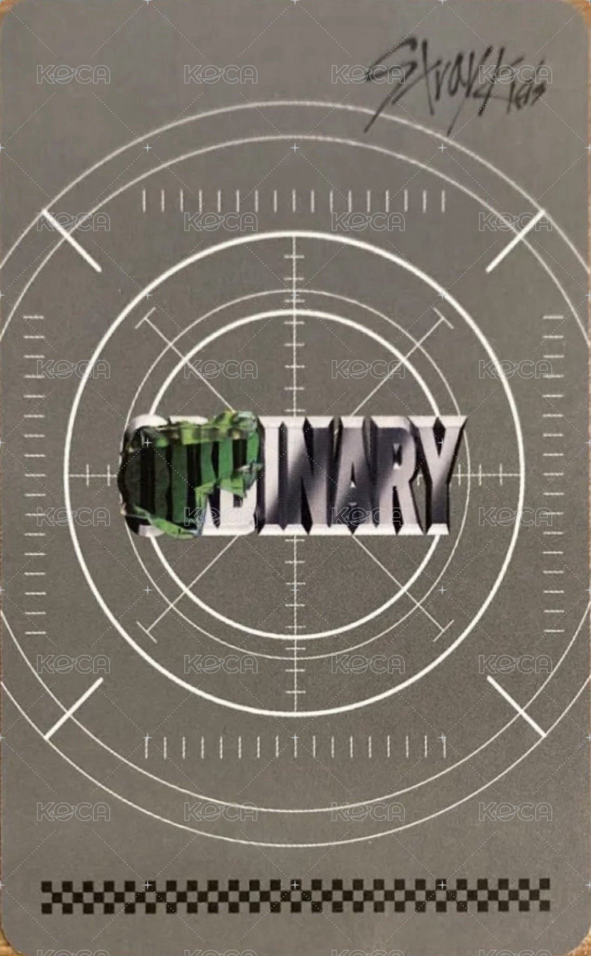 ODDINARY target 特典卡  背面