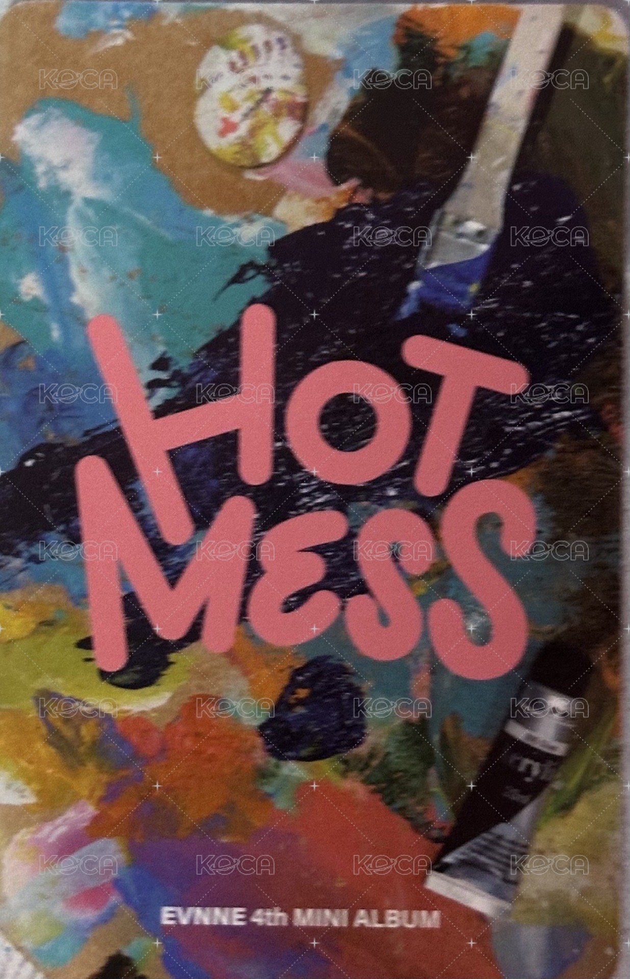 HOT MESS 專輯卡 油彩版 背面