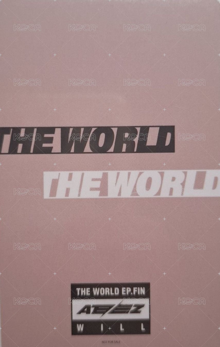 Will 塔店 特典卡  背面