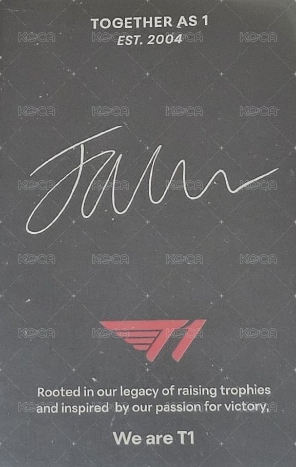 2025 LCK T1 周邊卡 T1卡冊小卡 背面