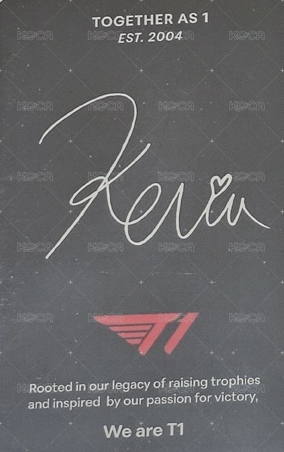 2025 LCK T1 周邊卡 T1卡冊小卡 背面