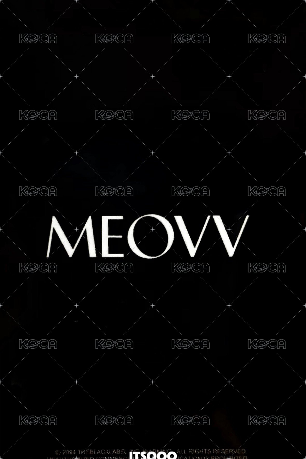 MEOVV 出道 5.0 打歌卡  背面