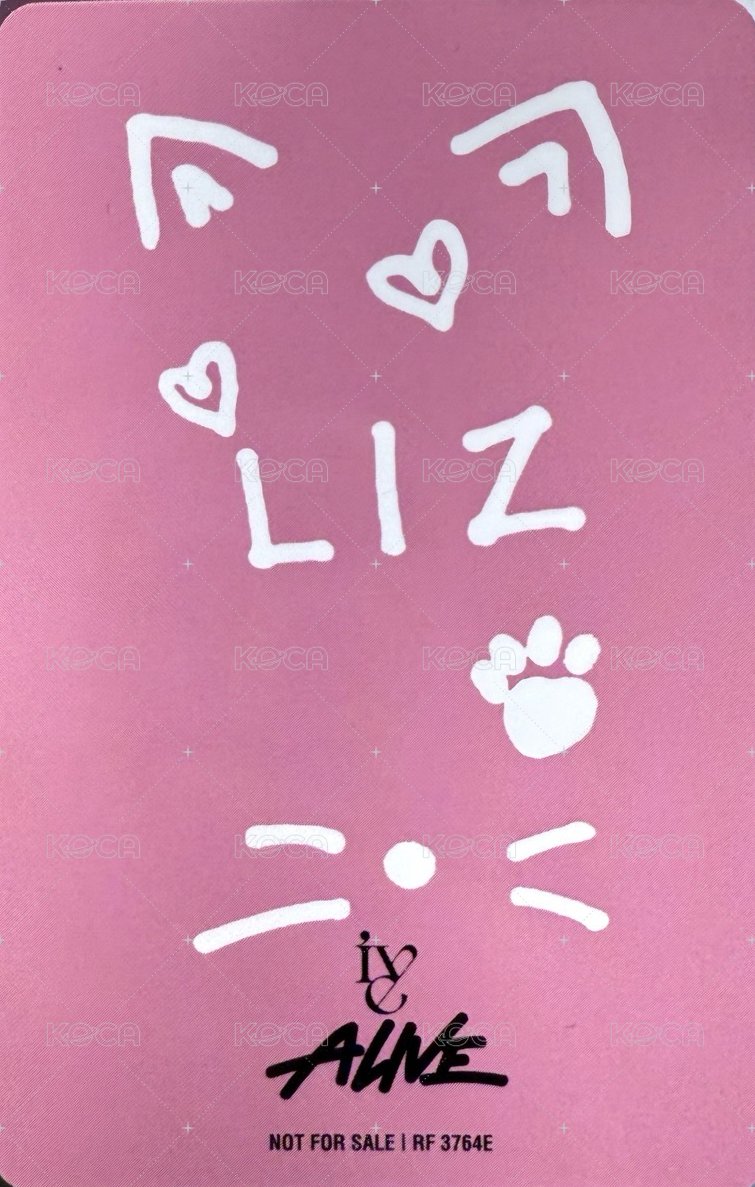 ALIVE 專輯卡 單封 背面