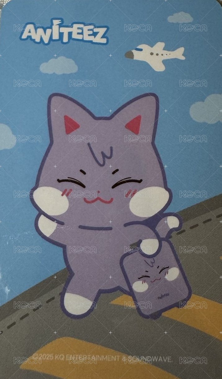 ANITEEZ IN THE CALLING 周邊卡 PVC LUGGAGE TAG 背面