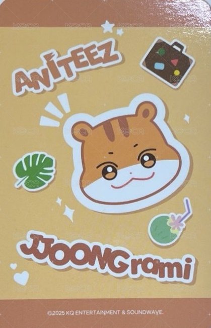 ANITEEZ IN THE CALLING 周邊卡 LUGGAGE COVER S 背面