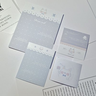 ​​+ 原創 | Bean roll 小豆捲系列*卡頭卡背套組打包材料裝飾設計文具標籤出卡