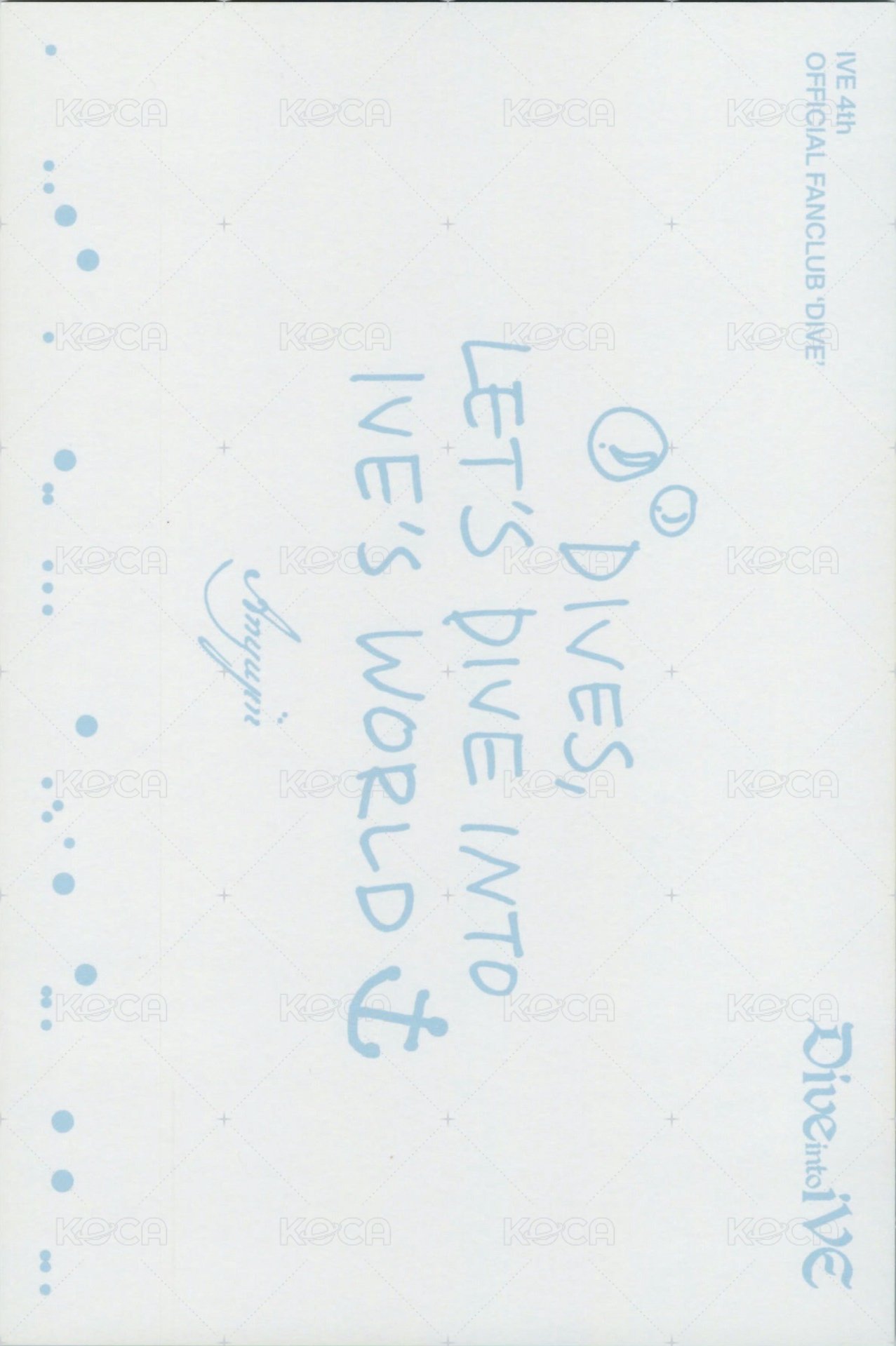 四期會員 明信片  背面