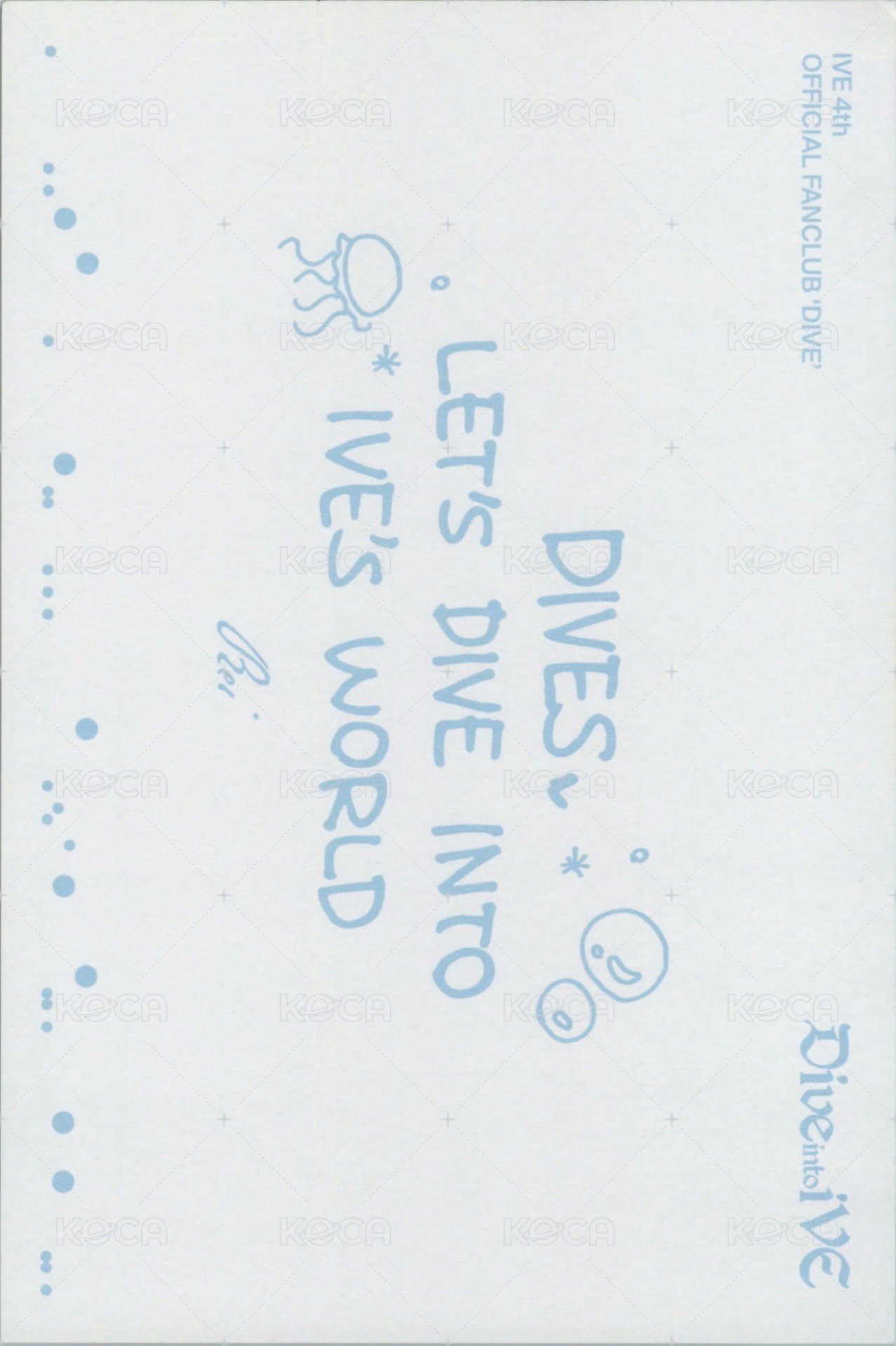 四期會員 明信片  背面