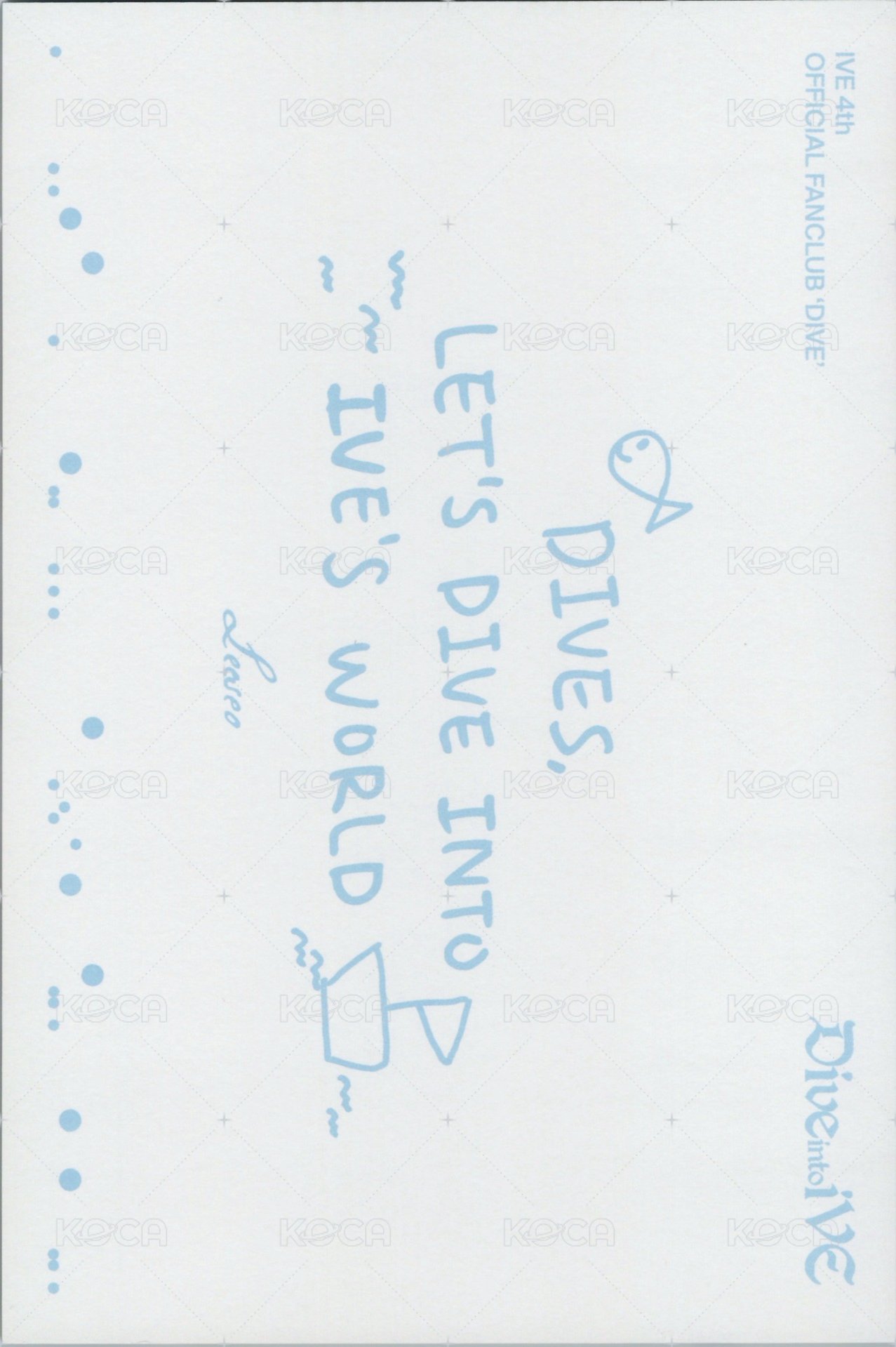 四期會員 明信片  背面