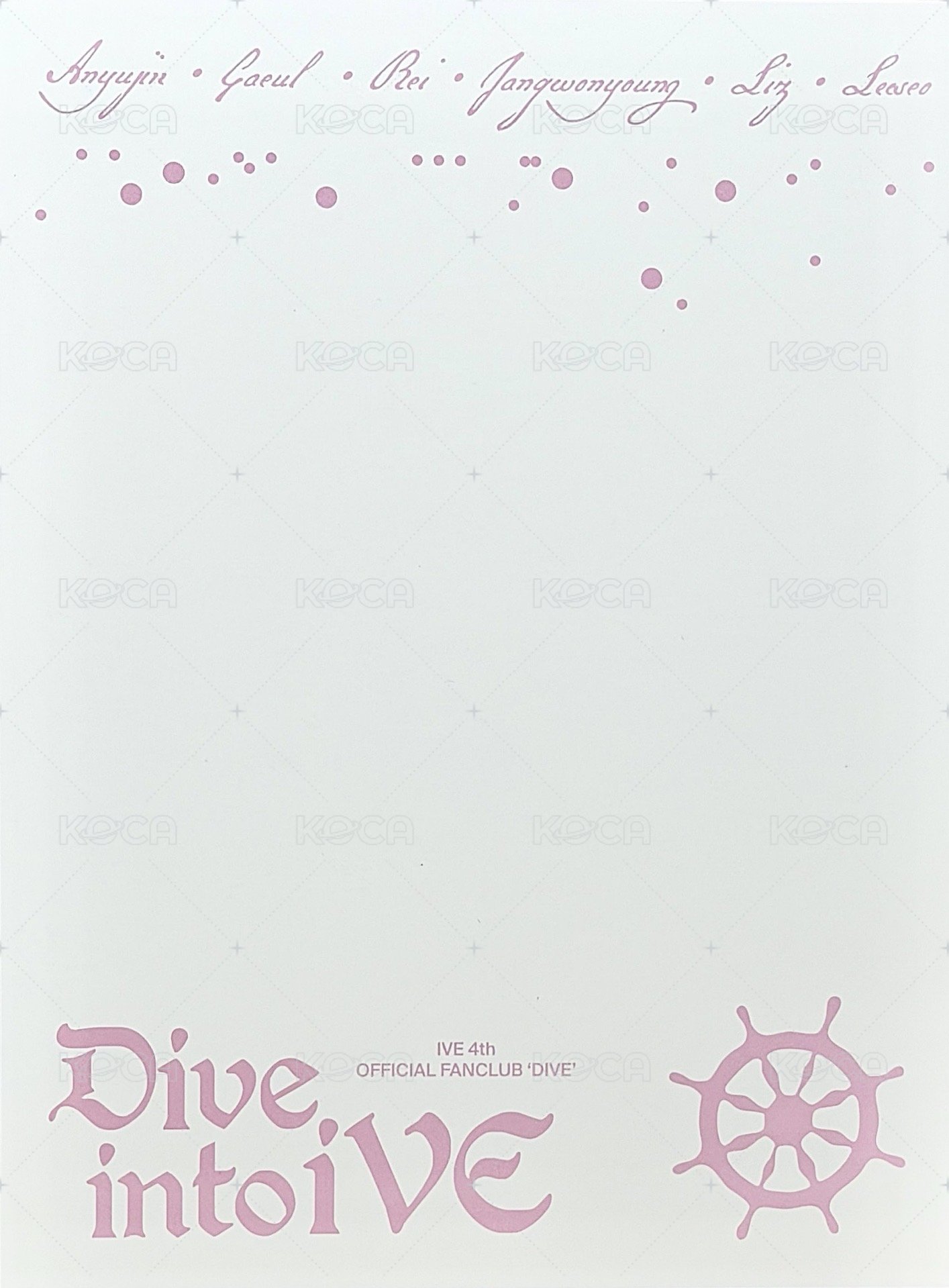 四期會員 明信片 小海報 背面