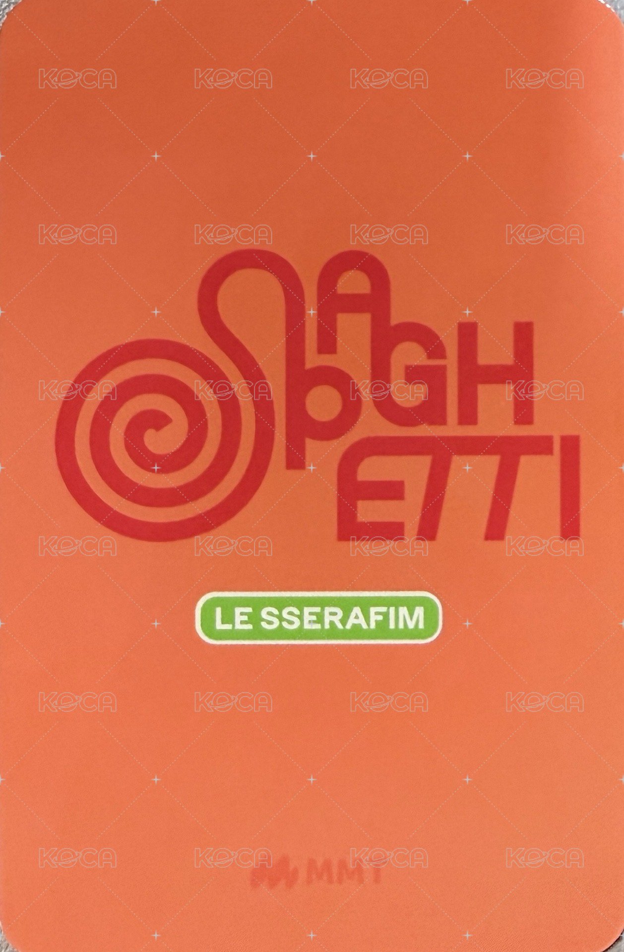 SPAGHETTI mmt 單封預售 特典卡  背面