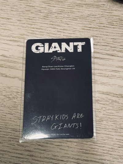 GIANT 專輯卡 初回生產限定盤B 菲