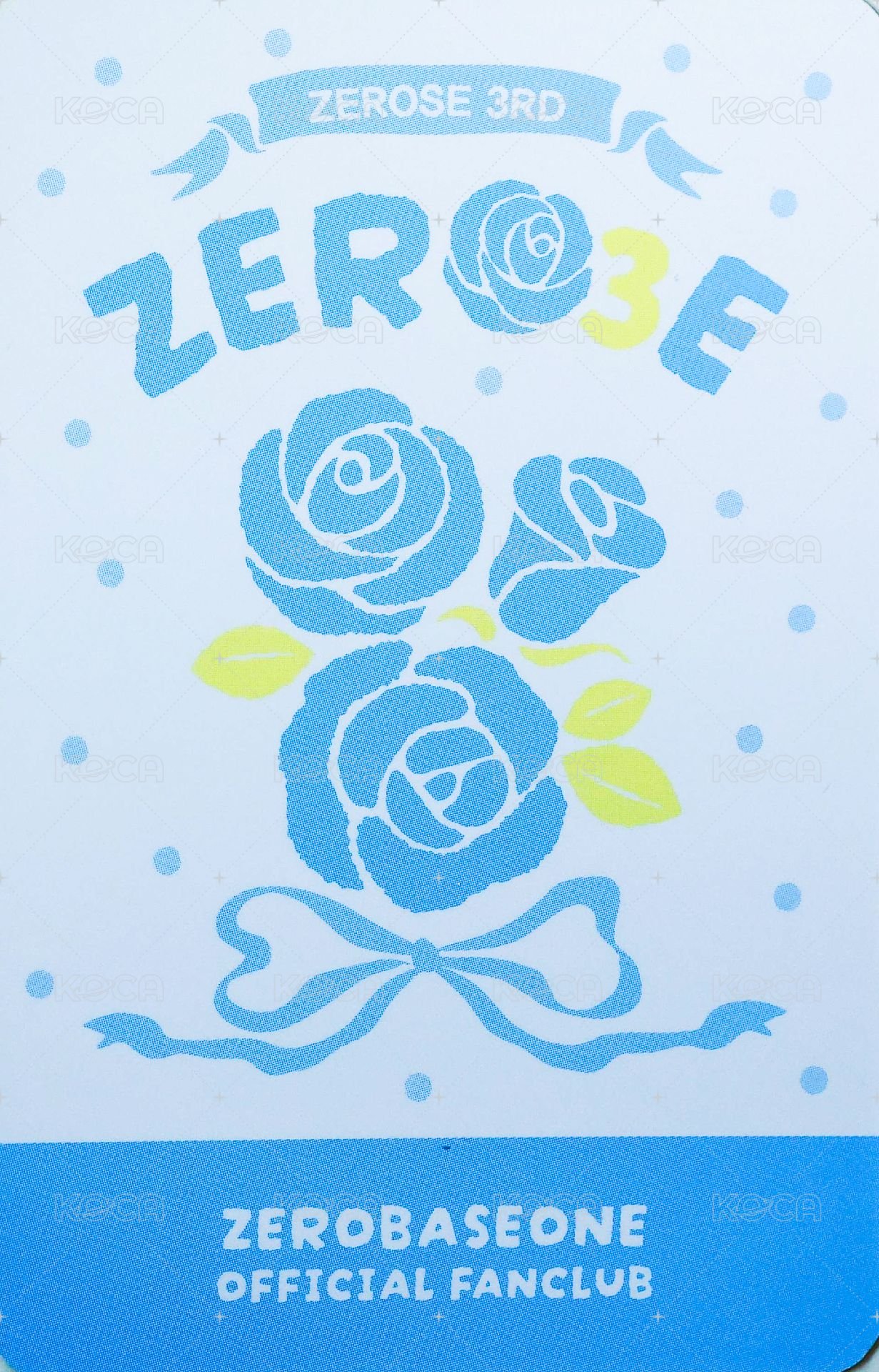 三期會員 會員禮卡  背面