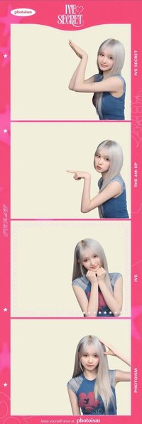IVE SECRET photoism 人生四格卡 / 拍貼 