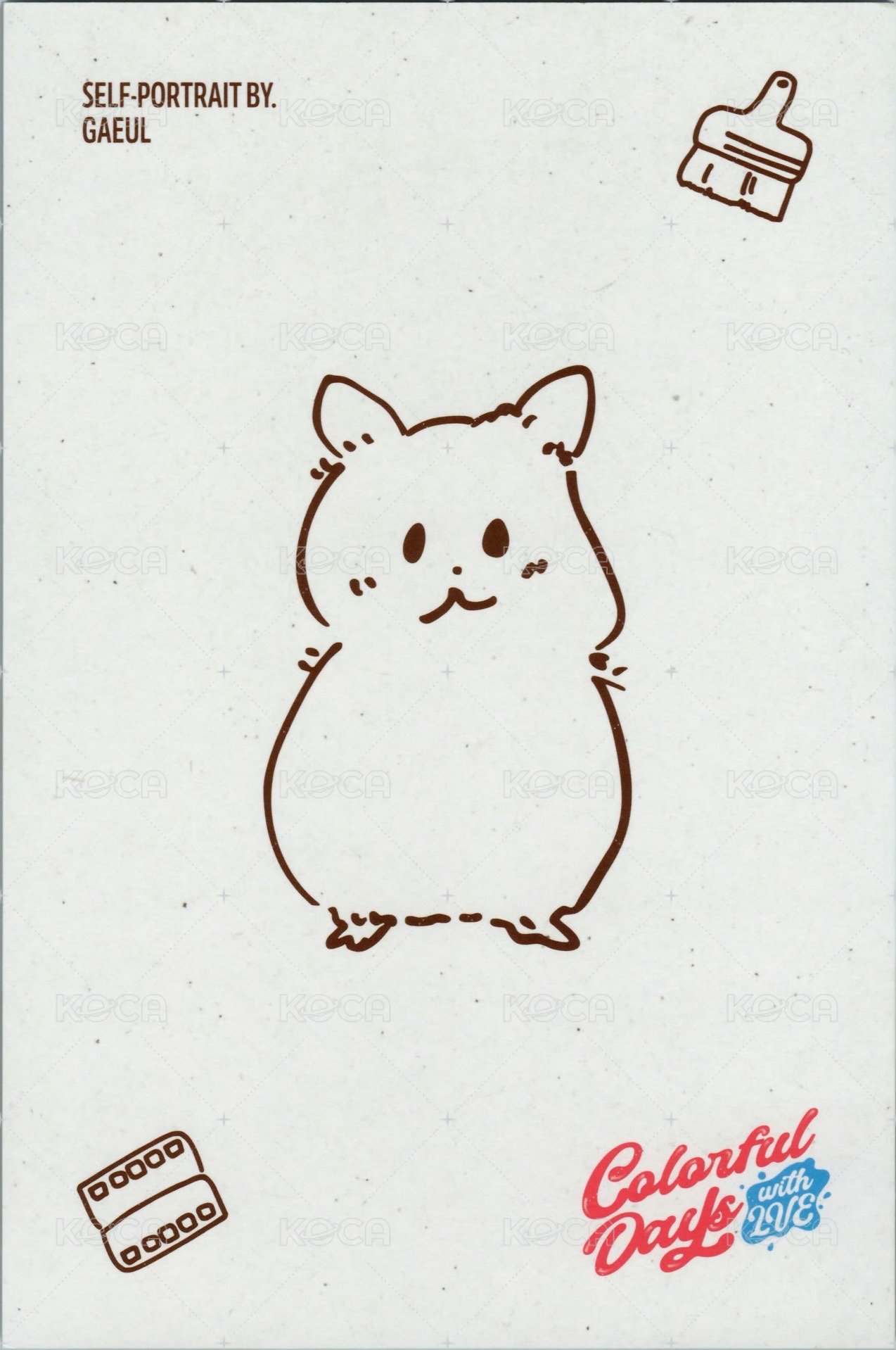 25 年曆 明信片  背面