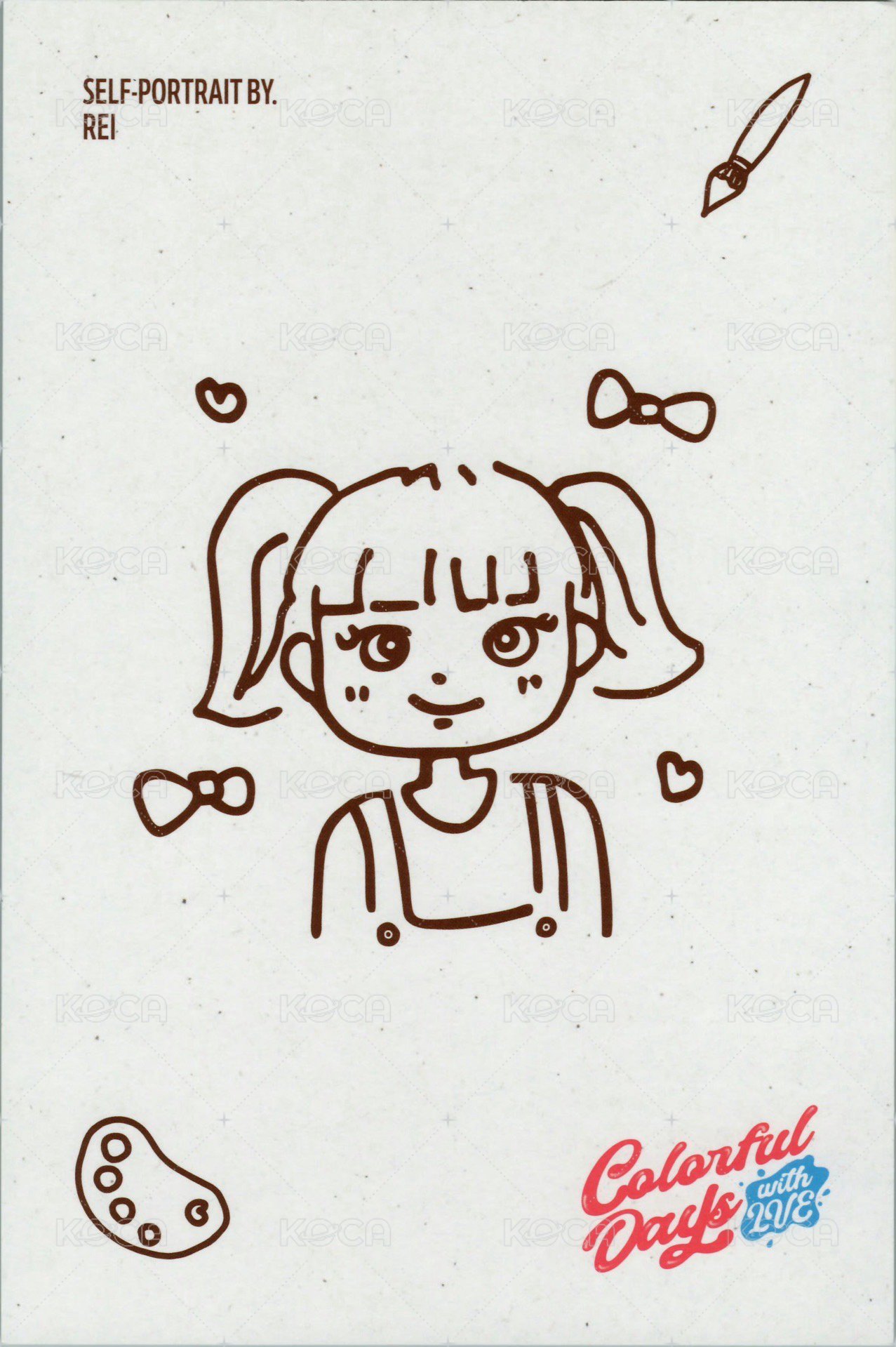 25 年曆 明信片  背面