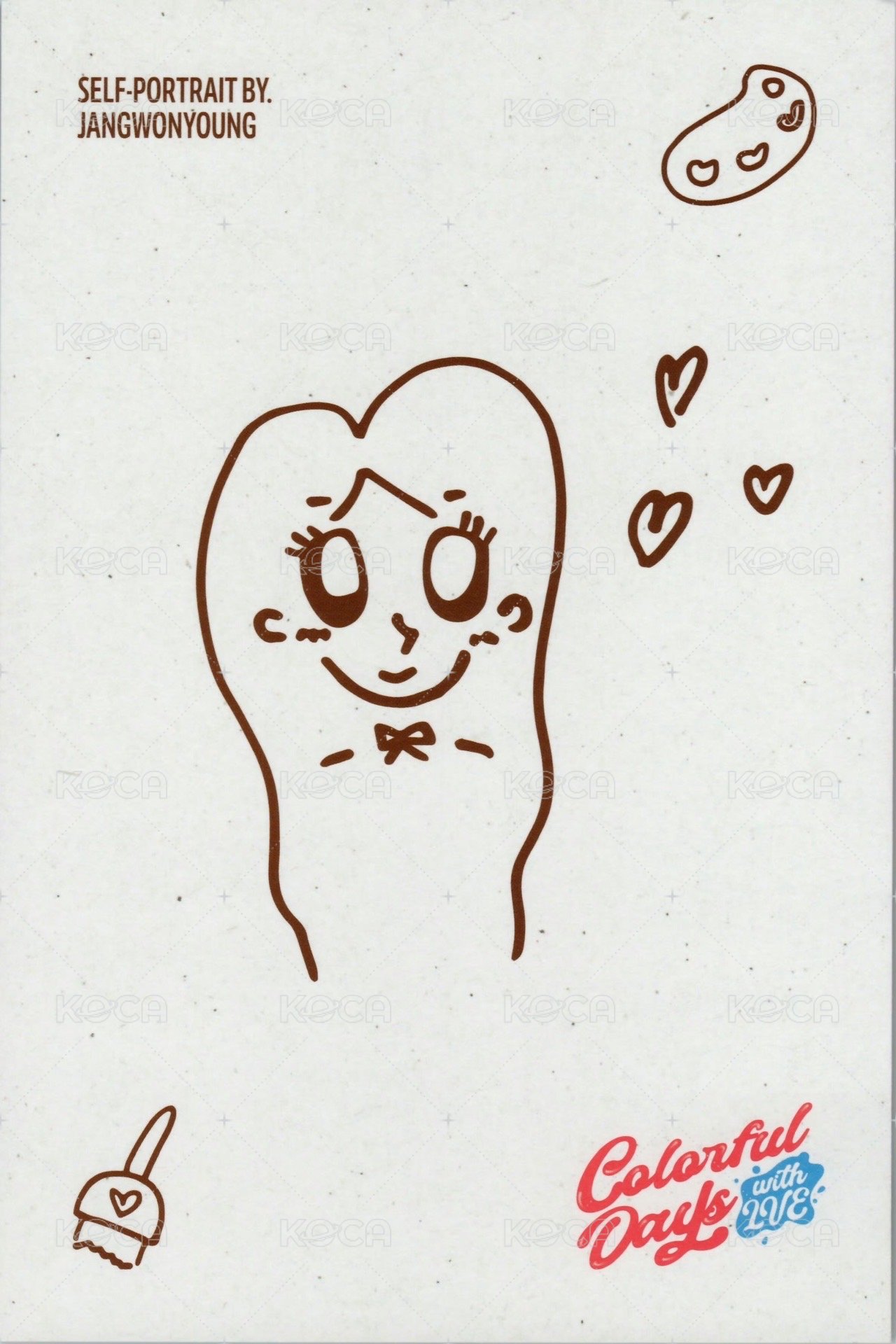 25 年曆 明信片  背面