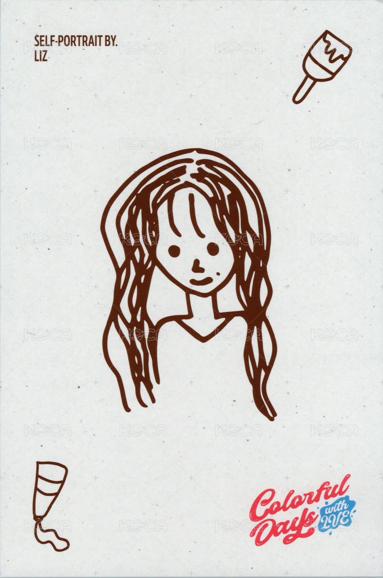 25 年曆 明信片  背面