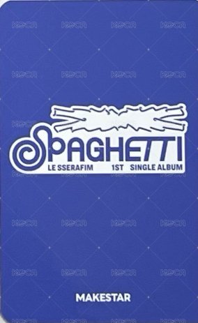 SPAGHETTI ms 1.0 中區線上 簽售卡  背面