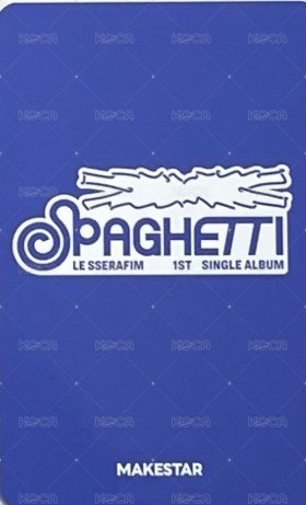 SPAGHETTI ms 中區線上 簽售卡  背面