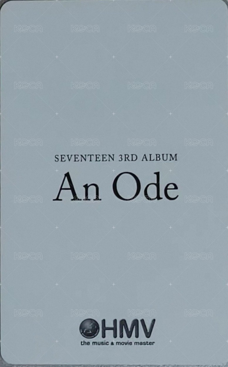 正三 hmv 特典卡  背面