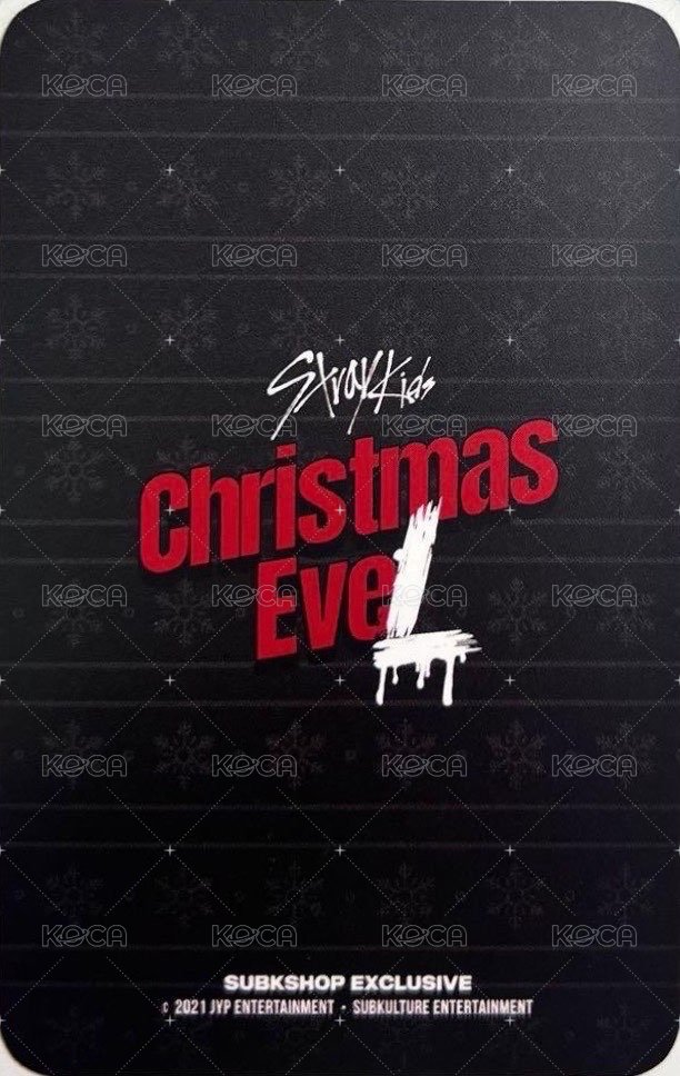 聖誕 subk 簽售卡  背面