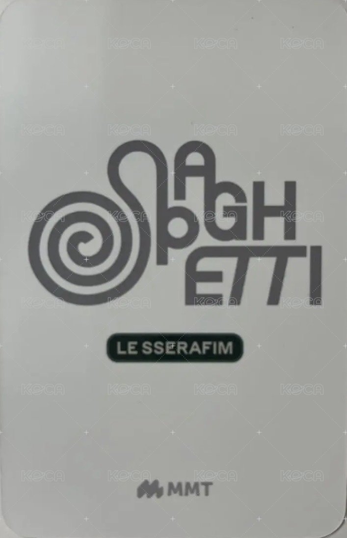 SPAGHETTI mmt 電子專預售 特典卡  背面