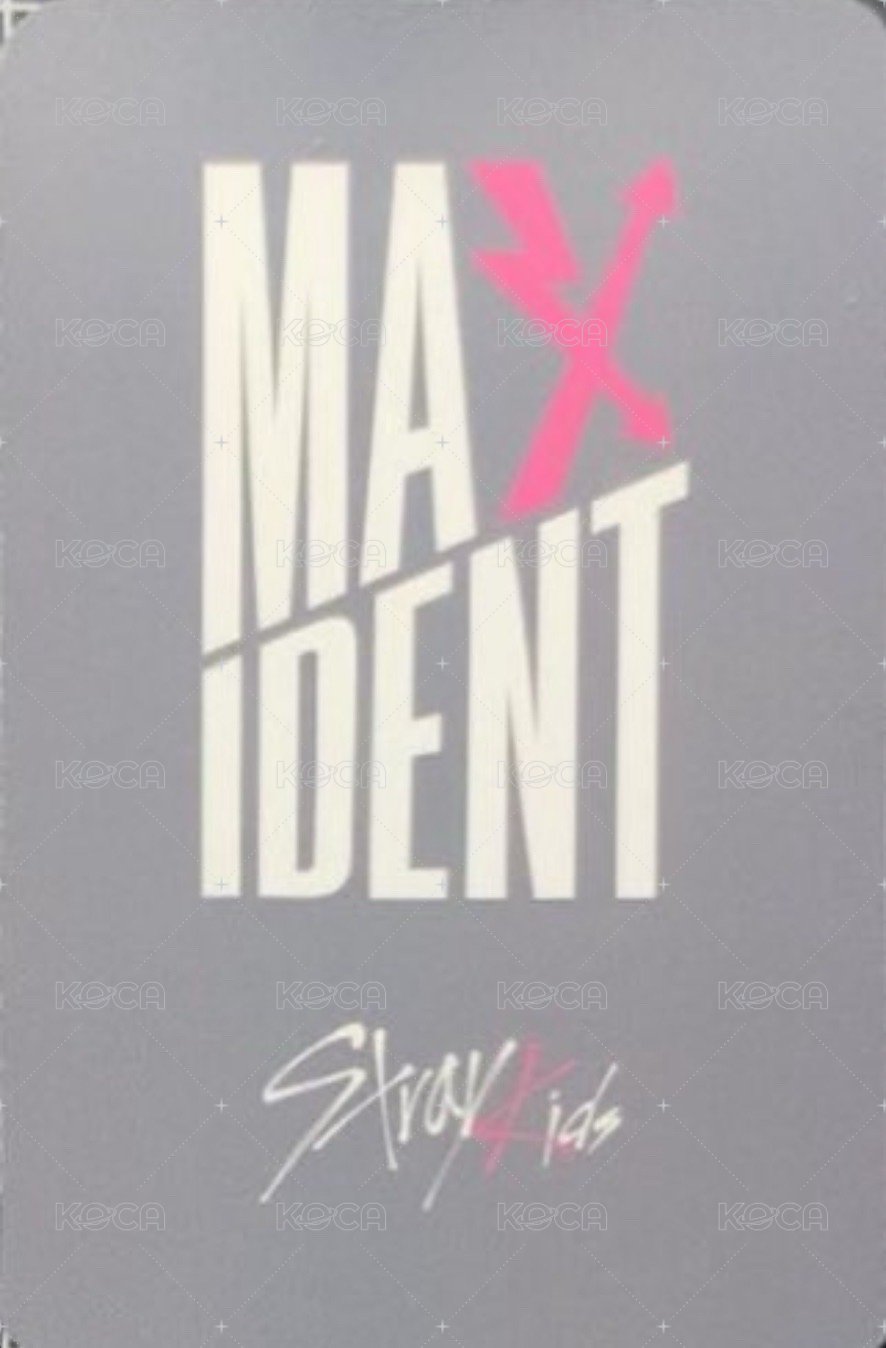 MAXIDENT sr 1.0 簽售卡  背面