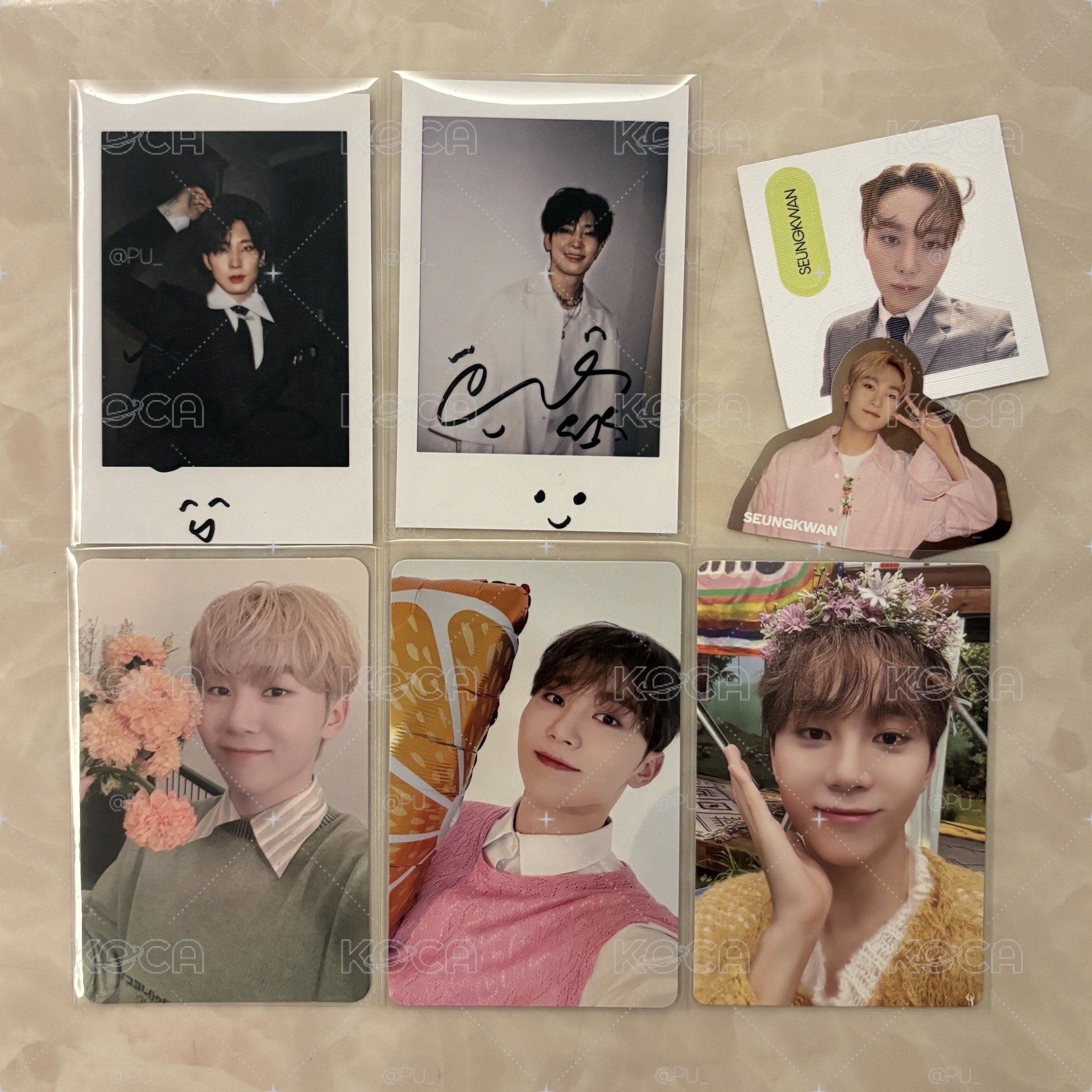 seventeen/wonwoo/seungkwan/漫潮圓拍立得/勝寛小盤