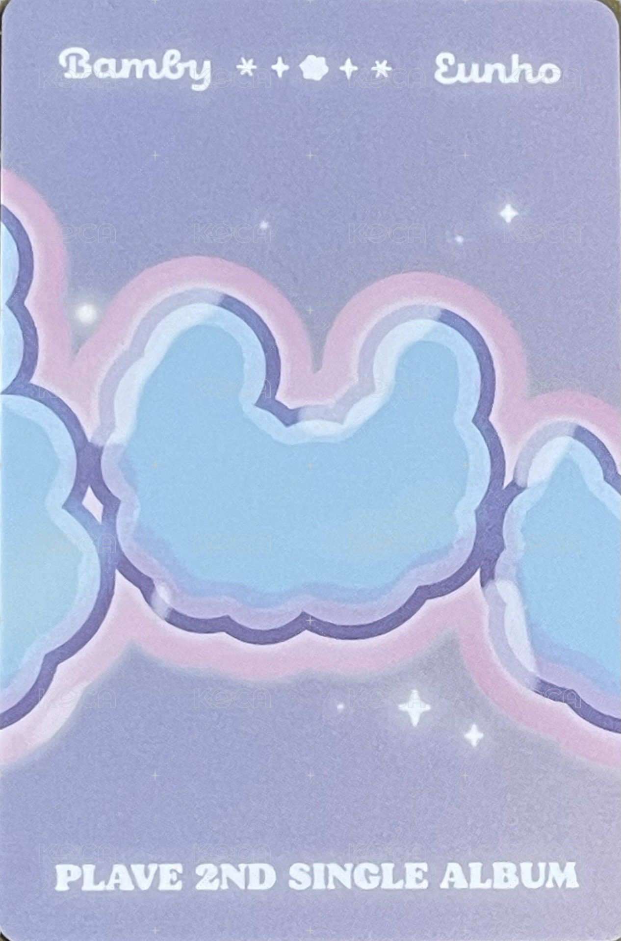 BBUU! 專輯卡 雙人卡 背面