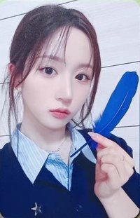 正規一 ms 線上 1.0 簽售卡 Blue feather ver. 藍羽毛