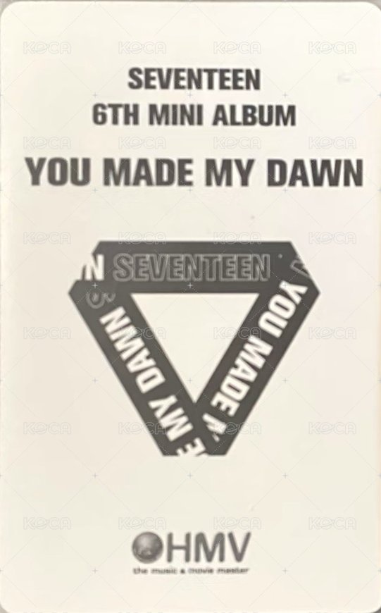 MINI6 hmv 特典卡  背面