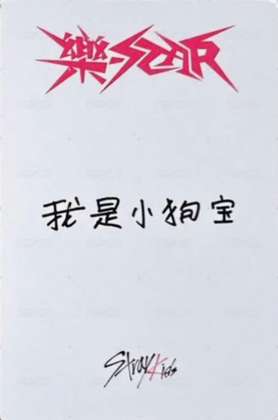 樂-STAR yzy 末場 簽售卡  背面