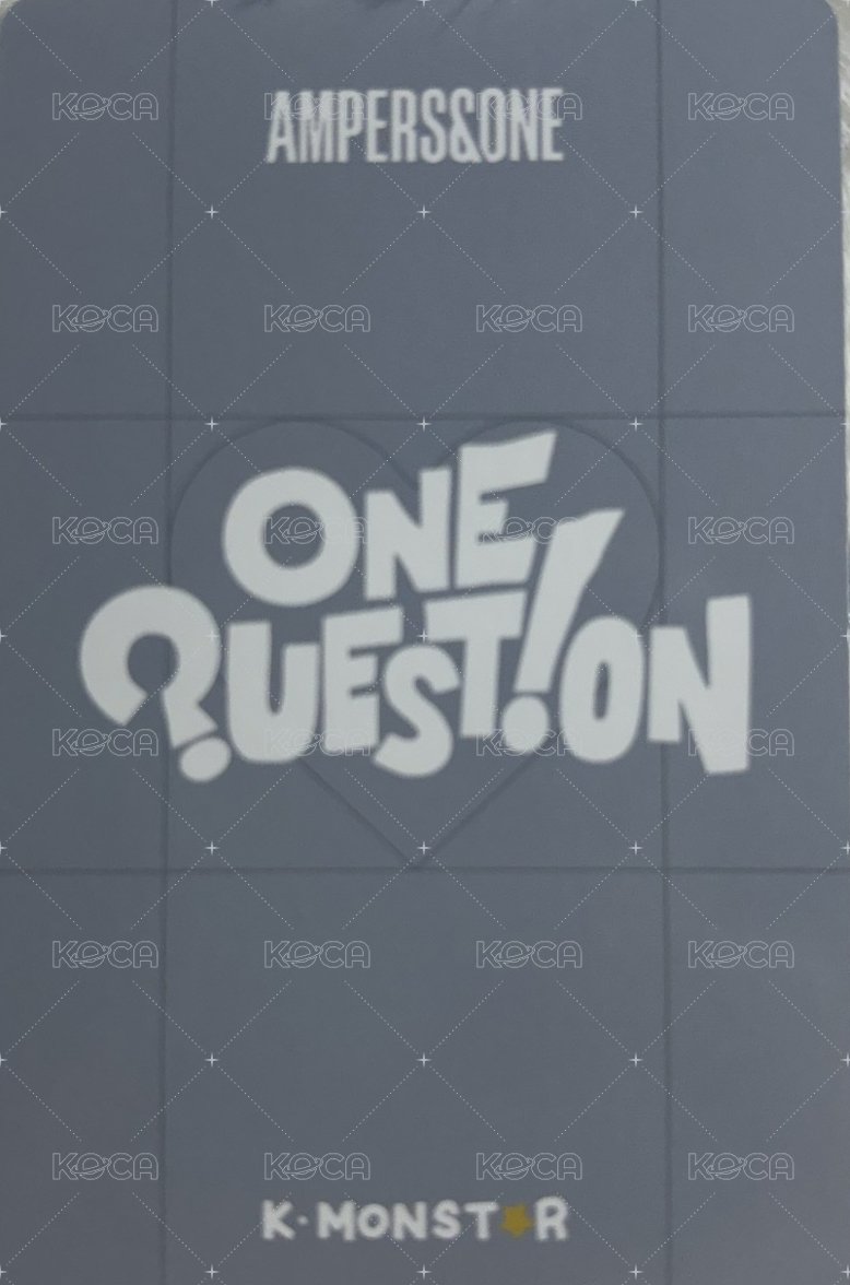 2024 One Question km 簽售卡  背面