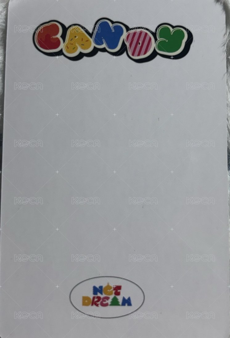 Candy yzy 特典卡  背面