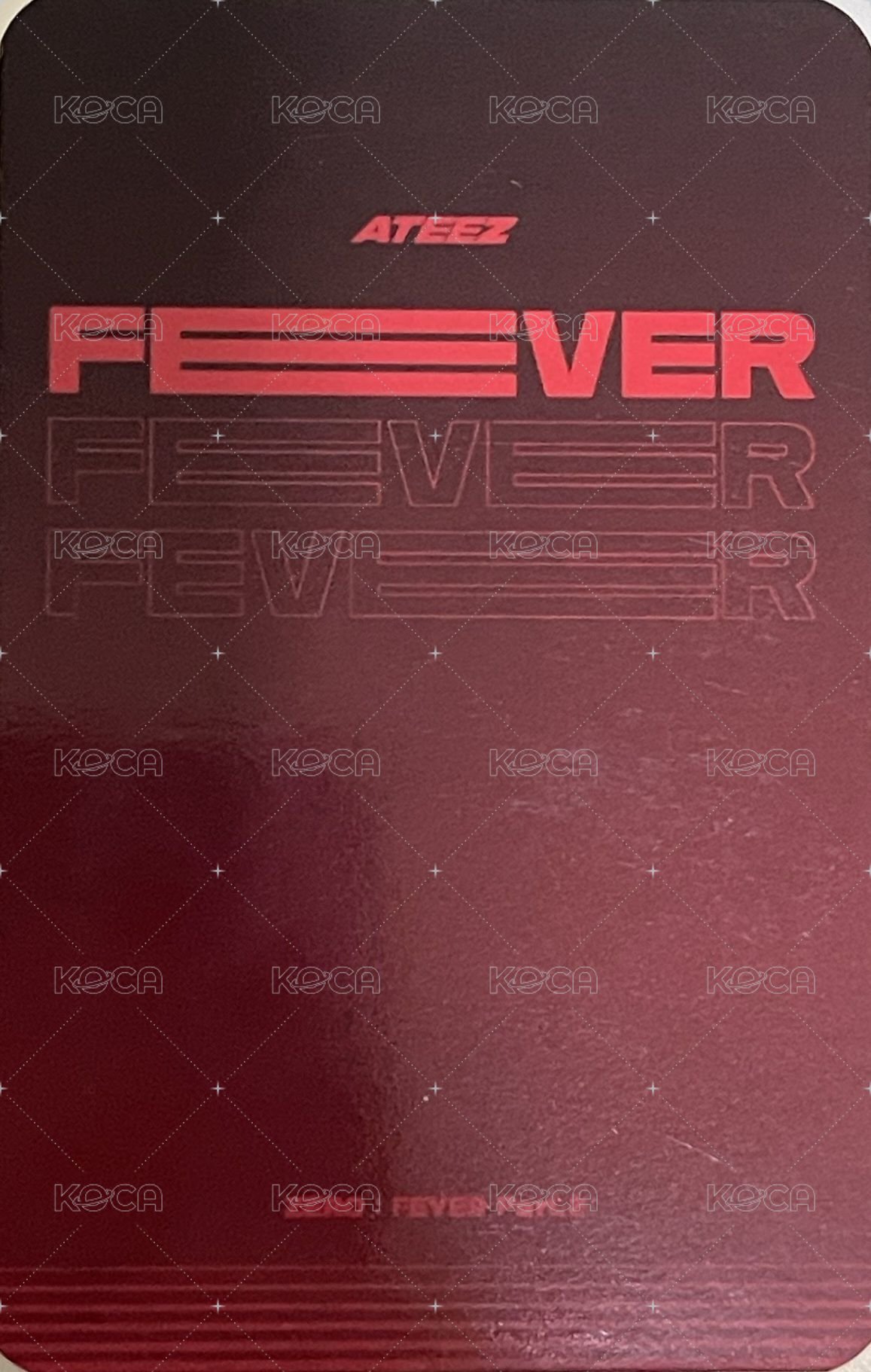 Fever pt.2 jm 簽售卡  背面