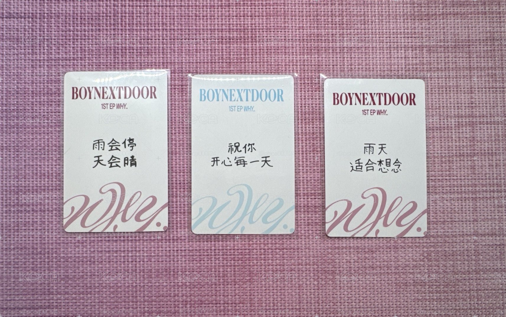 WHY..丨一直娛簽售、中簽丨14（中文卡背）