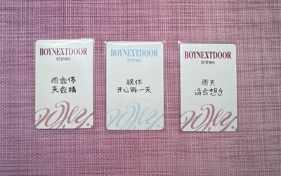WHY..丨一直娛簽售、中簽丨14（中文卡背）