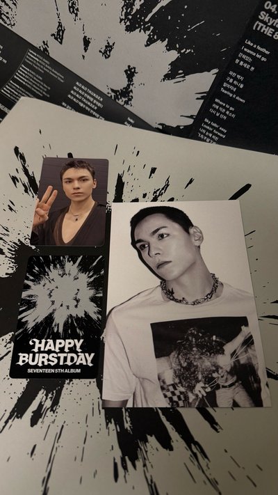 seventeen 黑膠唱片小卡+明信片組