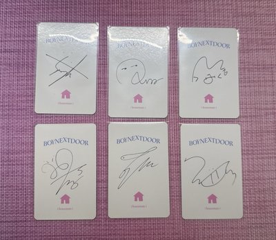 2024年曆丨年曆卡丨BOYNEXTDOOR套出（卡背簽印）