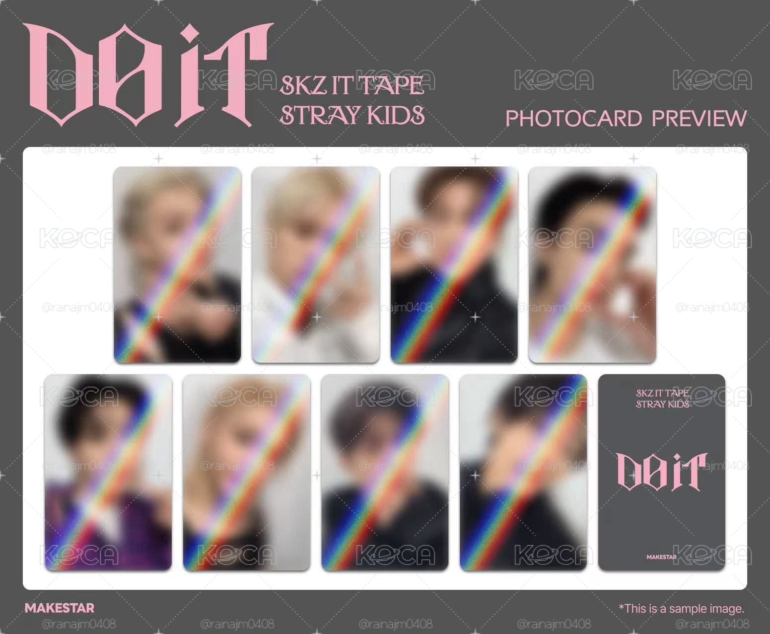 Stray Kids DO IT MAKESTAR特典卡