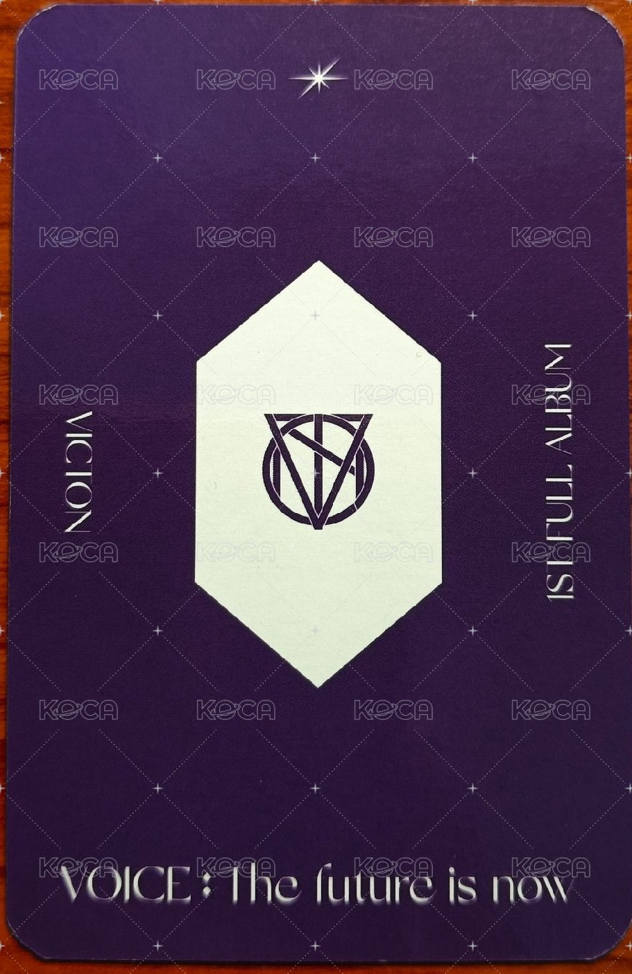 VICTON 1ST FULL ALBUM [VOICE : The future is now] 專輯卡  背面