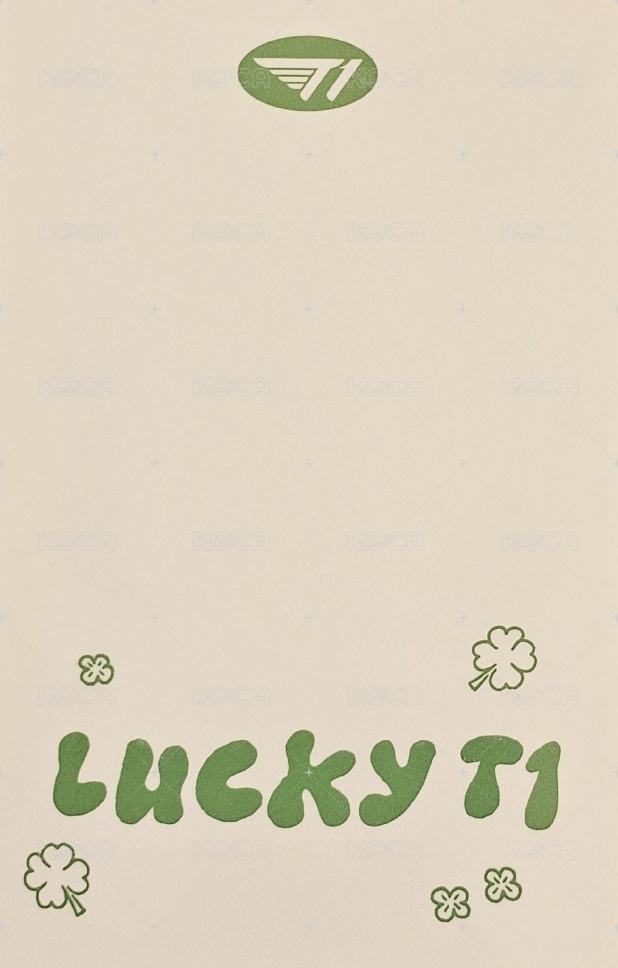 LuckyT1 會員禮卡  背面