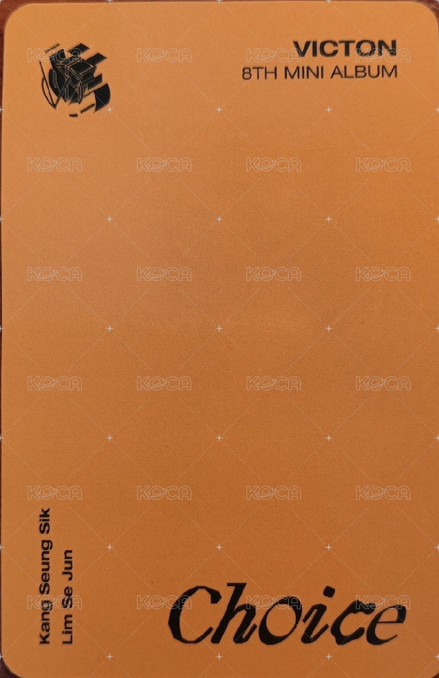 Choice 專輯卡  背面