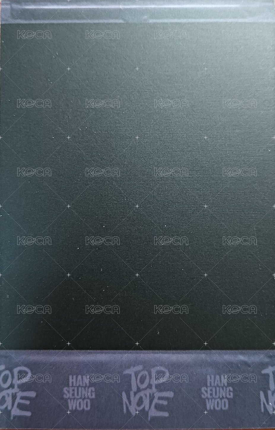 HAN SEUNG WOO 4TH MINI ALBUM [TOP NOTE] Digipack版 專輯卡  背面