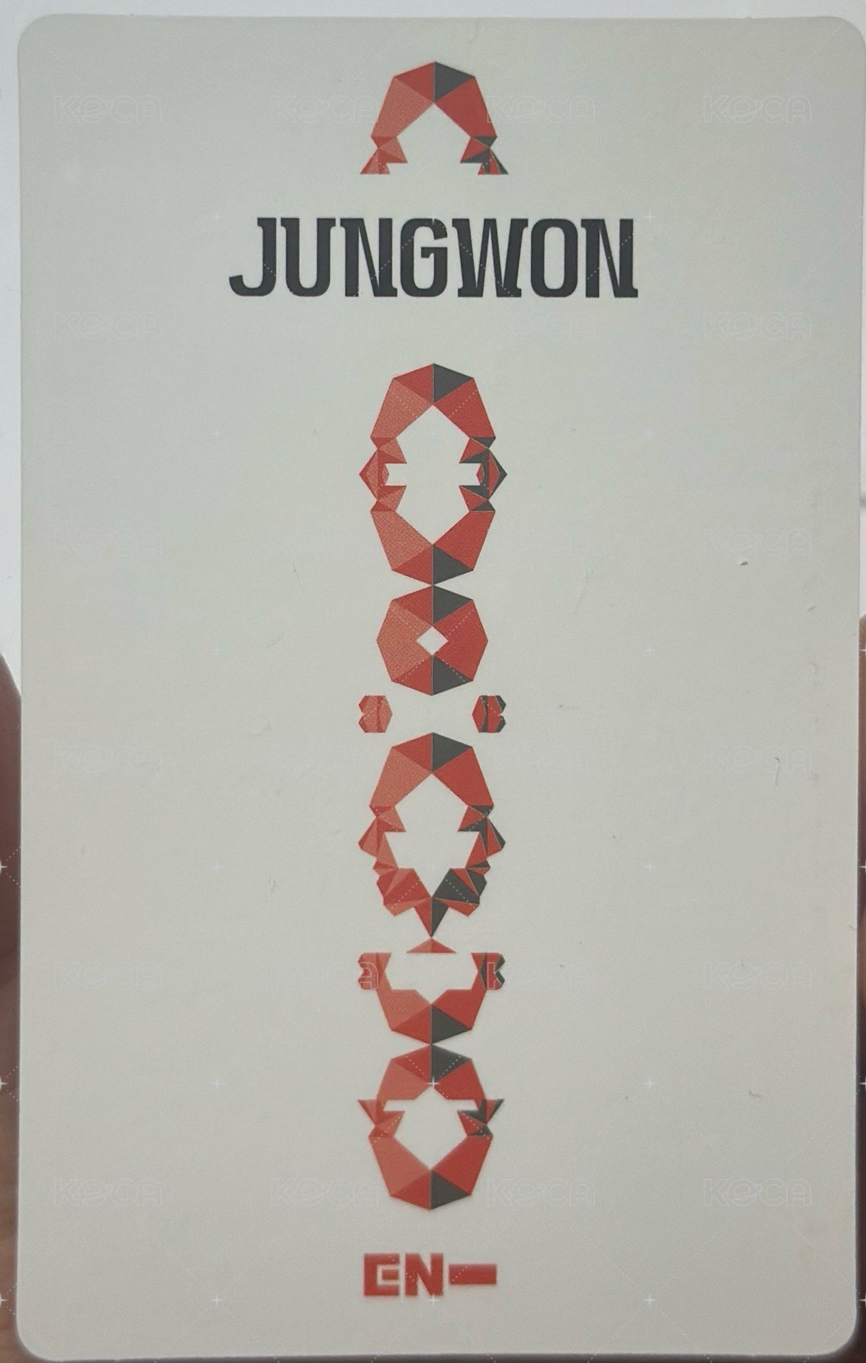 正一 專輯卡  背面