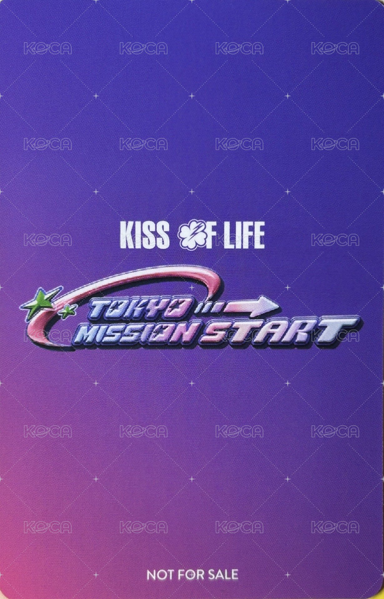 TOKYO MISSION START 塔店 預售 特典卡  背面