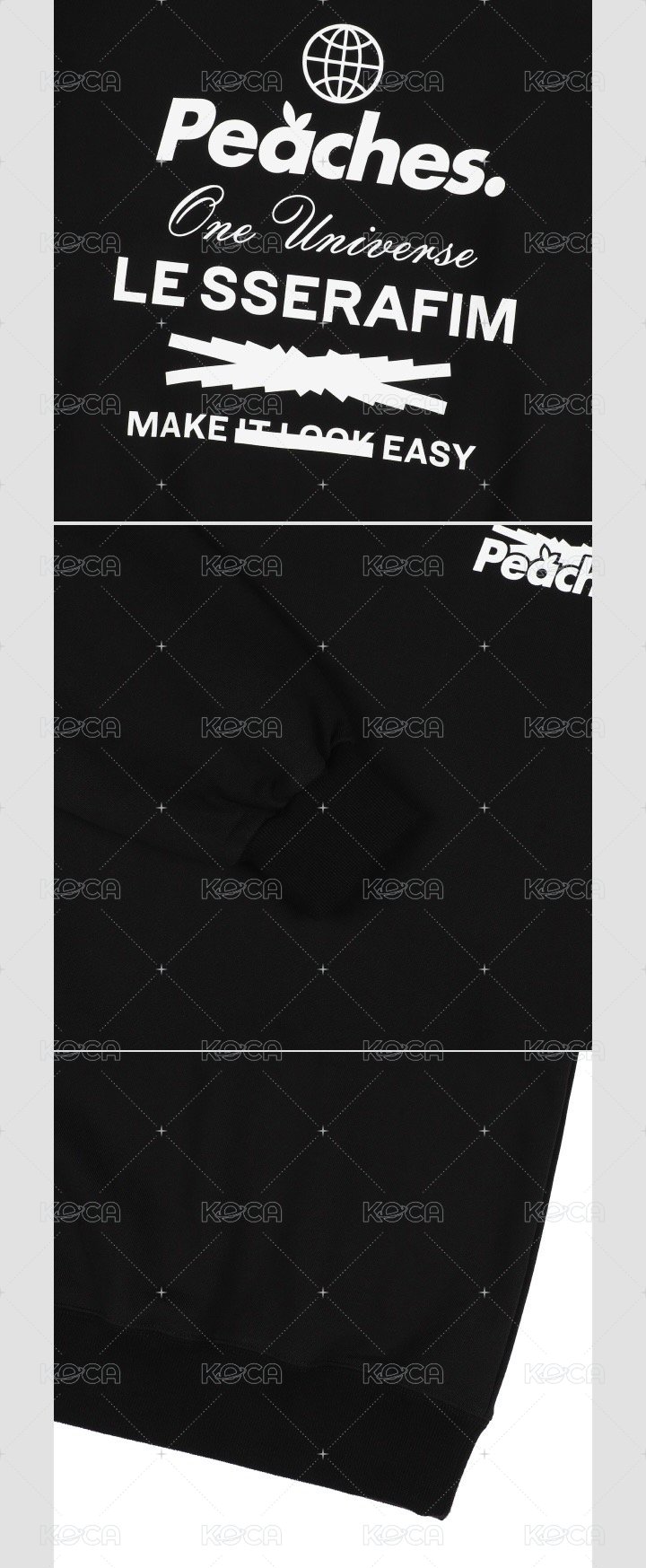 [LE SSERAFIM x Peaches.]STAPLE CREWNECK SWEATSHIRT