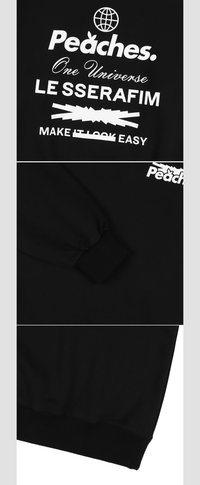 [LE SSERAFIM x Peaches.]STAPLE CREWNECK SWEATSHIRT