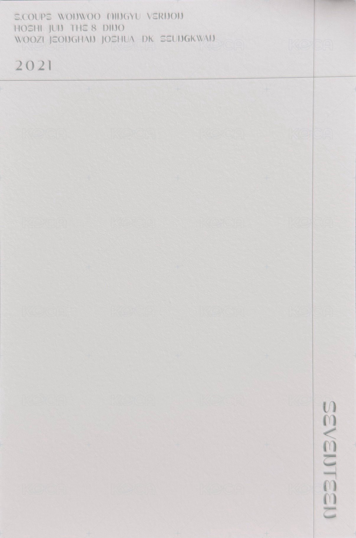 21‘年曆 明信片  背面